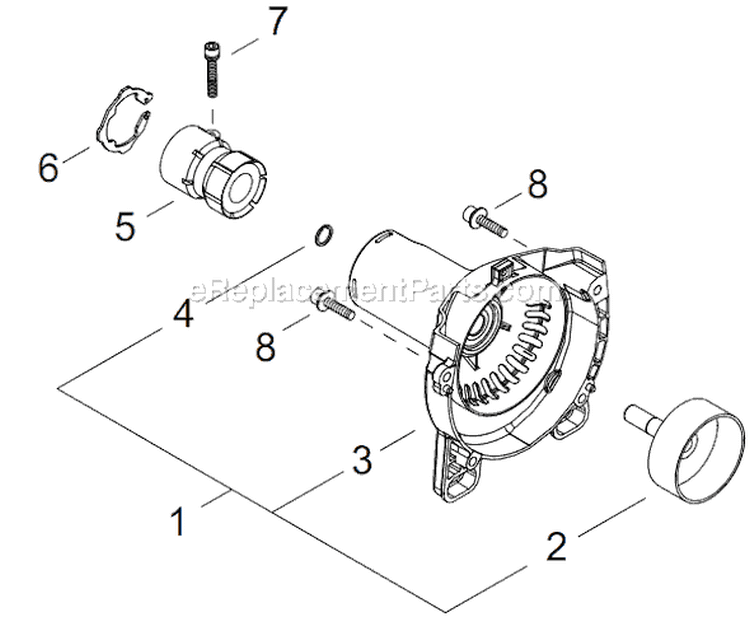 Page D Diagram and Parts List for T222  Shindaiwa Trimmer
