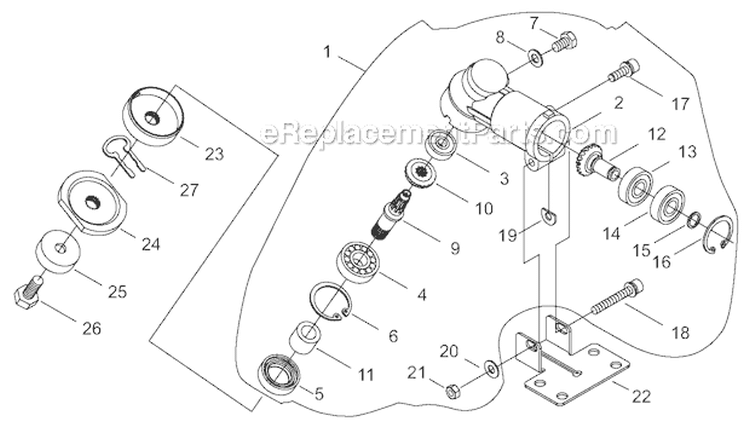 Gear Case Diagram and Parts List for T230XR-EMC 9013195-9095664 Shindaiwa Trimmer