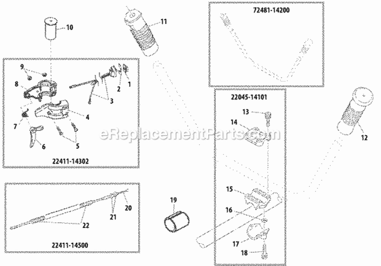 Throttle_Lever_(Part_2) Diagram and Parts List for T230  Shindaiwa Trimmer