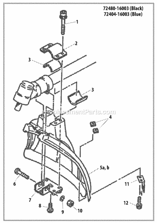Debris_Shield Diagram and Parts List for T230  Shindaiwa Trimmer
