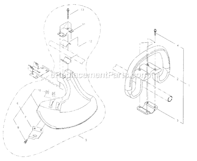 Page J Diagram and Parts List for T231B  Shindaiwa Trimmer