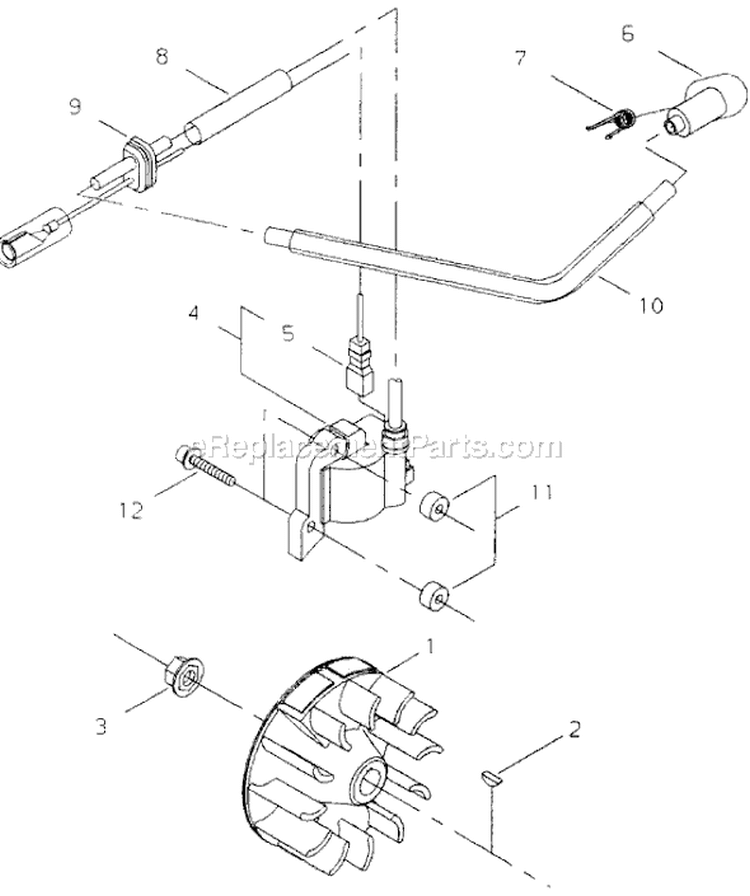 Page D Diagram and Parts List for T231B  Shindaiwa Trimmer