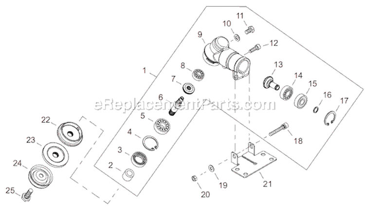 Page K Diagram and Parts List for T242X EPA2 Shindaiwa Trimmer
