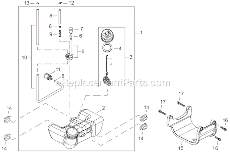 Page F Diagram and Parts List for T242EPA2 T242 EPA2 Shindaiwa Trimmer