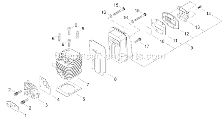 Page A Diagram and Parts List for T242EVC T242 EVC Shindaiwa Trimmer