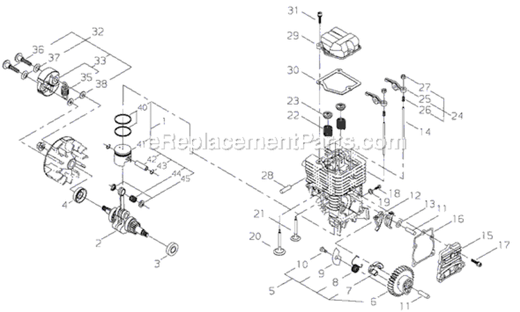 Page C Diagram and Parts List for T2510X  Shindaiwa Trimmer