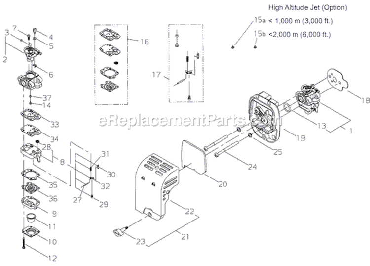 Page F Diagram and Parts List for T2510X  Shindaiwa Trimmer