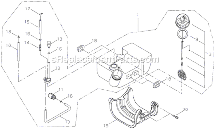 Page G Diagram and Parts List for T2510X  Shindaiwa Trimmer
