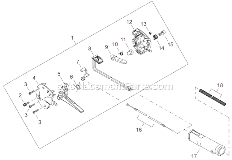 Page N Diagram and Parts List for T2510  Shindaiwa Trimmer
