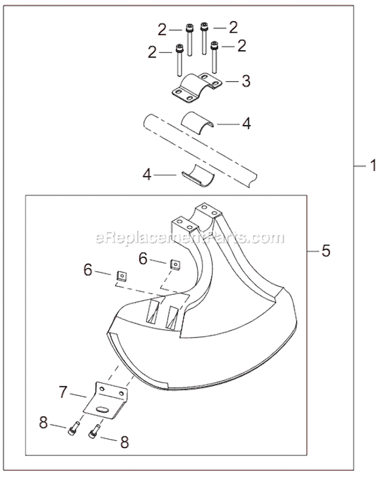 Page P Diagram and Parts List for T2510  Shindaiwa Trimmer