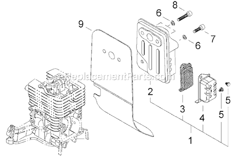 Page B Diagram and Parts List for T2510  Shindaiwa Trimmer