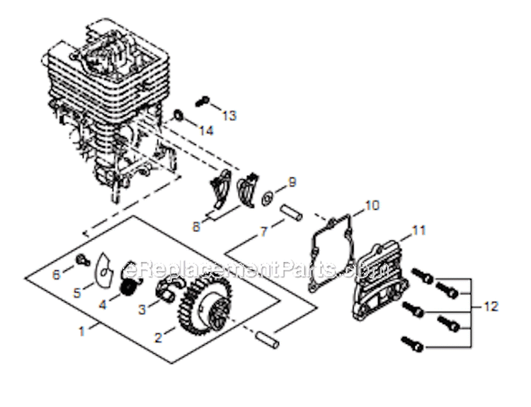 Page E Diagram and Parts List for T254 T10212001001 - T10212999999 Shindaiwa Trimmer