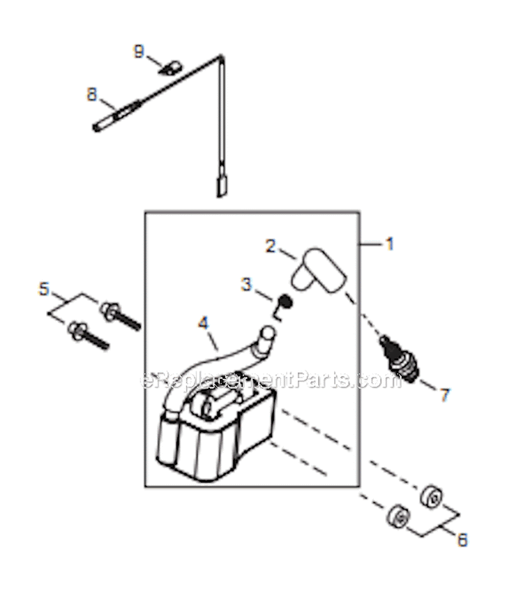 Page F Diagram and Parts List for T254 T10212001001 - T10212999999 Shindaiwa Trimmer