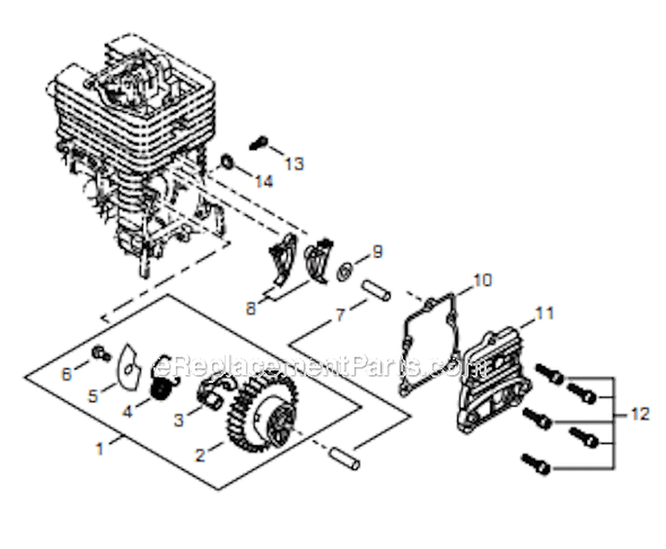 Page E Diagram and Parts List for T254 T10311001001 - T10311999999 Shindaiwa Trimmer