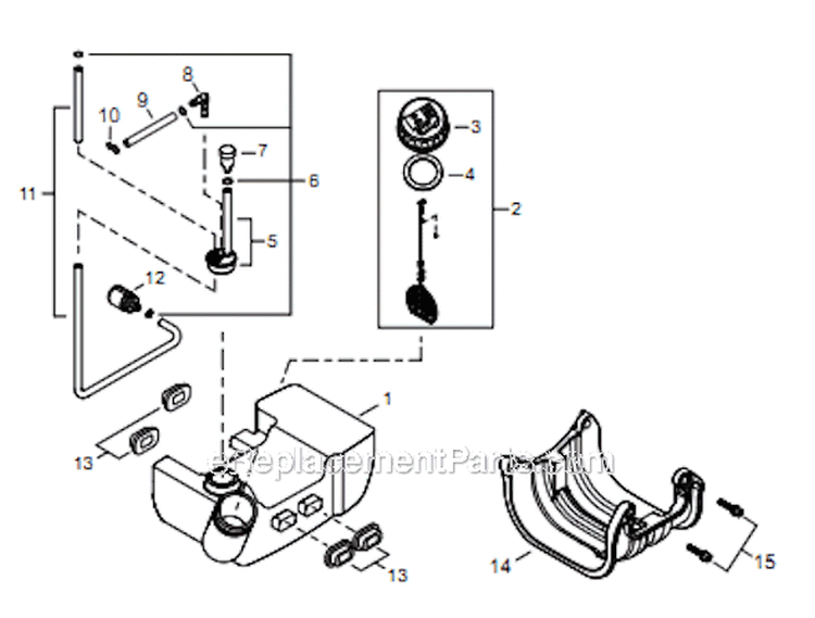 Page H Diagram and Parts List for T254 T10311001001 - T10311999999 Shindaiwa Trimmer