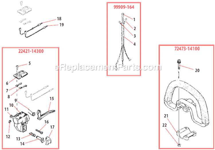Page J Diagram and Parts List for T260  Shindaiwa Trimmer