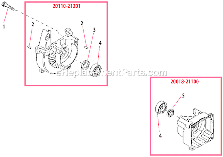 Page C Diagram and Parts List for T260  Shindaiwa Trimmer