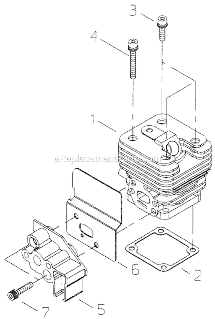 Page A Diagram and Parts List for T261B  Shindaiwa Trimmer