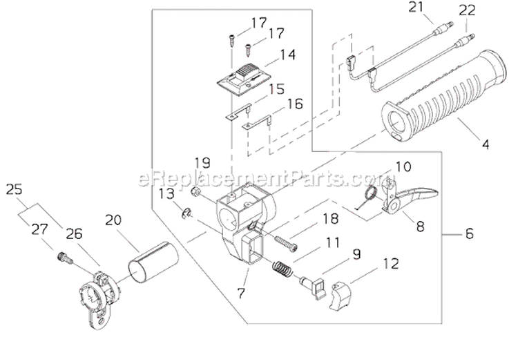 Page N Diagram and Parts List for T261B  Shindaiwa Trimmer