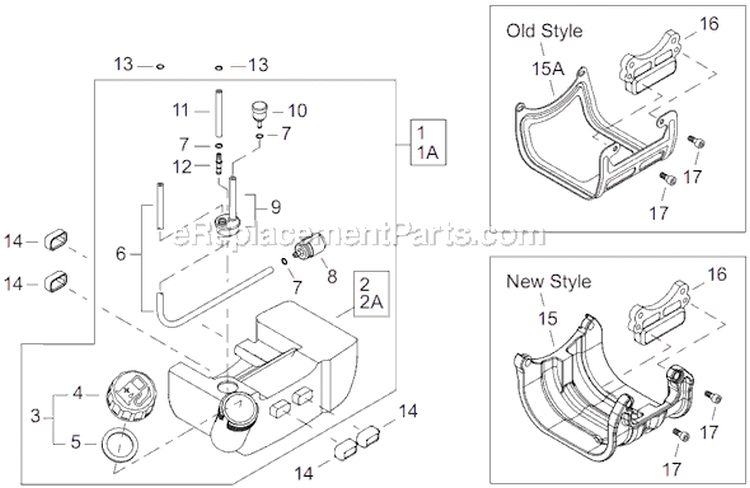 Page I Diagram and Parts List for T261B  Shindaiwa Trimmer