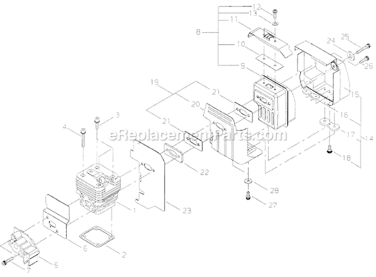 Page A Diagram and Parts List for T261X  Shindaiwa Trimmer