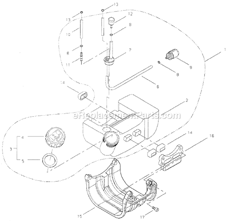 Page G Diagram and Parts List for T261X  Shindaiwa Trimmer