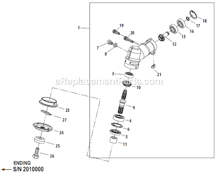 Page L Diagram and Parts List for T261  Shindaiwa Trimmer