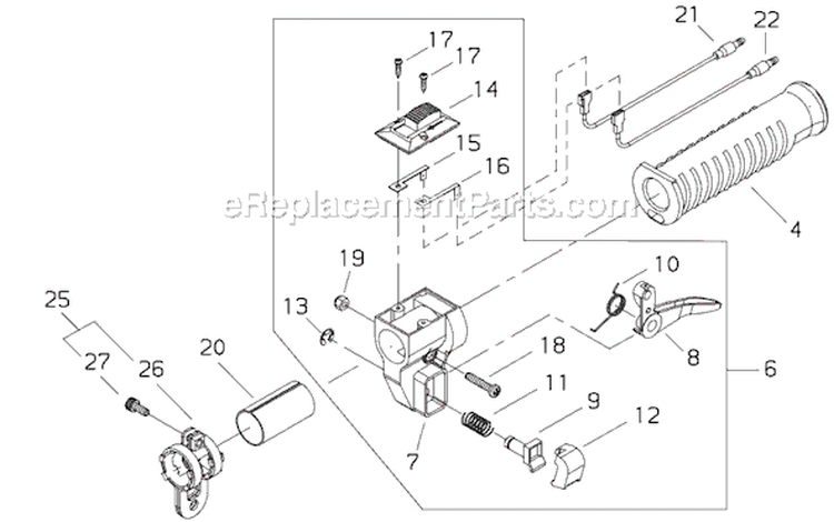 Page N Diagram and Parts List for T261  Shindaiwa Trimmer
