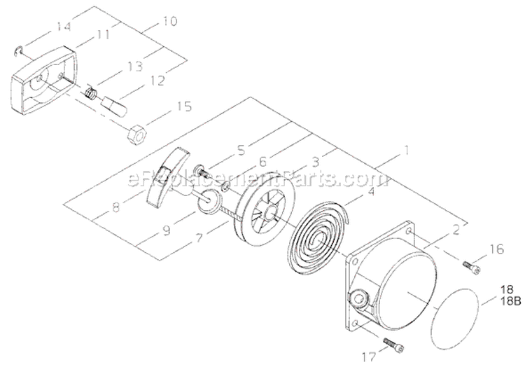 Page G Diagram and Parts List for T261  Shindaiwa Trimmer