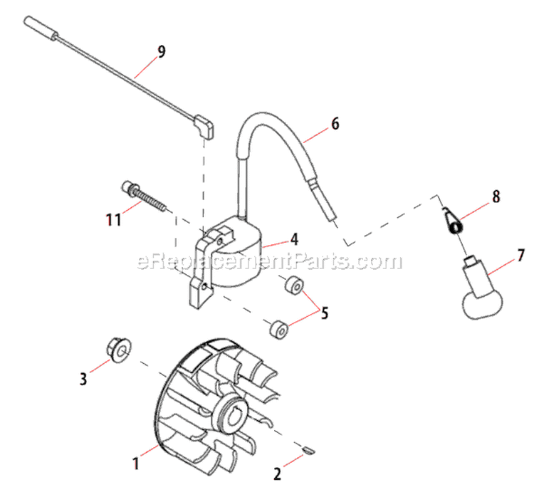 Page D Diagram and Parts List for T272X  Shindaiwa Trimmer