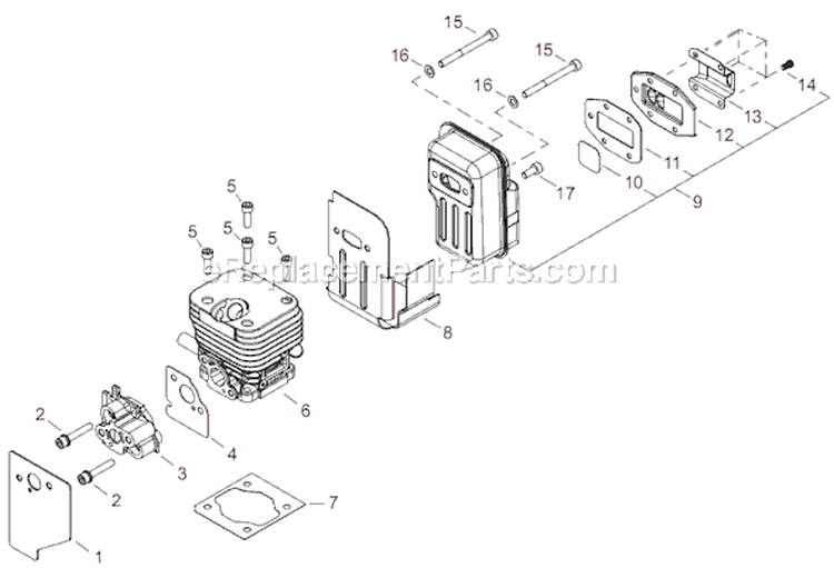 Page A Diagram and Parts List for T282X  Shindaiwa Trimmer