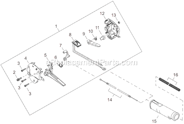 Page K Diagram and Parts List for T282X  Shindaiwa Trimmer
