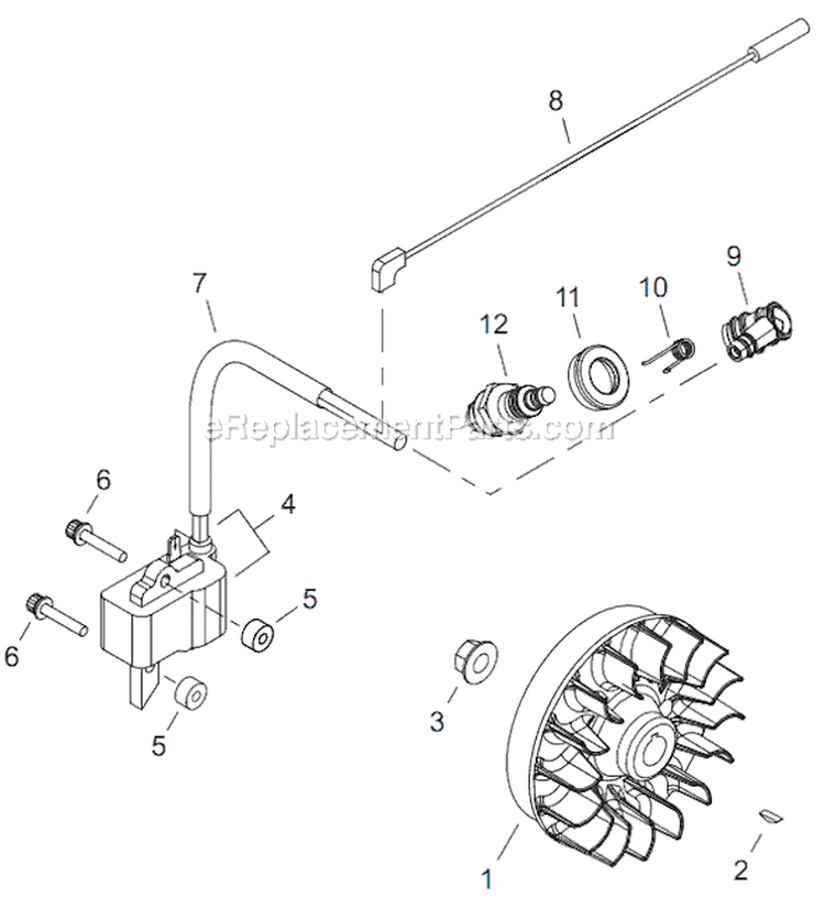 Page E Diagram and Parts List for T282X  Shindaiwa Trimmer
