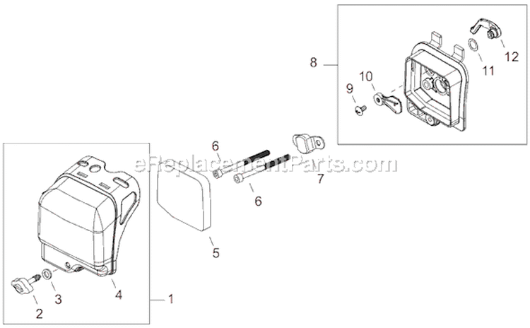 Page H Diagram and Parts List for T282X  Shindaiwa Trimmer