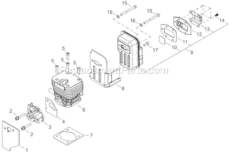 Page A Diagram and Parts List for T282  Shindaiwa Trimmer