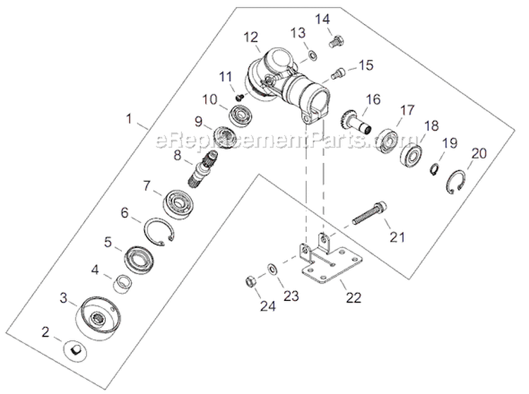 Page L Diagram and Parts List for T282  Shindaiwa Trimmer