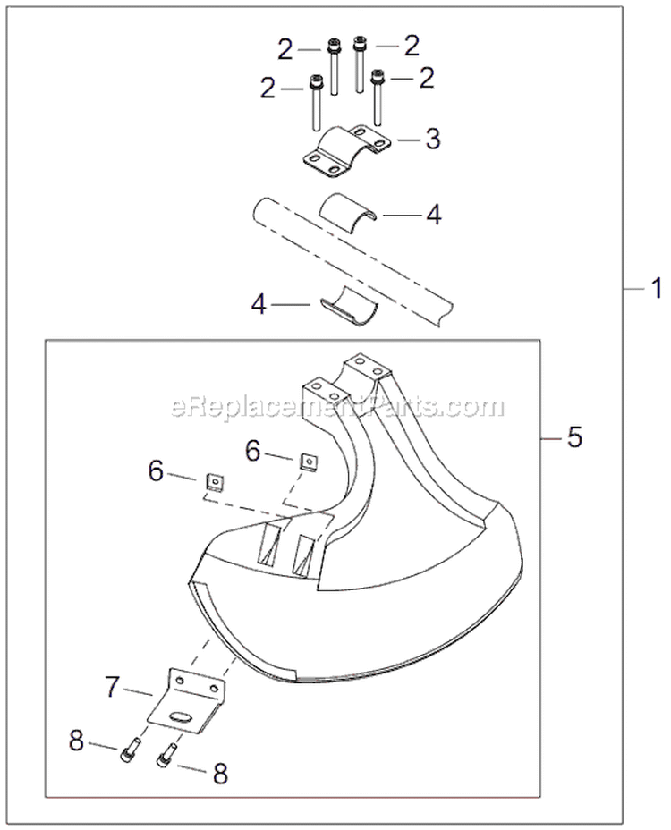 Page M Diagram and Parts List for T282  Shindaiwa Trimmer