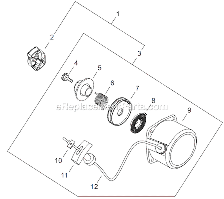 Page P Diagram and Parts List for T282  Shindaiwa Trimmer