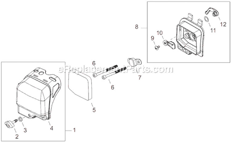 Page H Diagram and Parts List for T282  Shindaiwa Trimmer