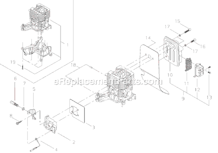 Page A Diagram and Parts List for T3410X  Shindaiwa Trimmer