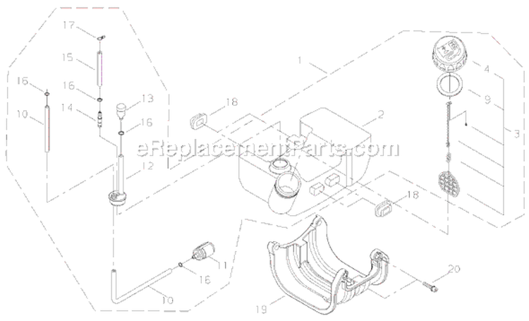 Page G Diagram and Parts List for T3410X  Shindaiwa Trimmer