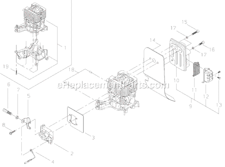 Page A Diagram and Parts List for T3410  Shindaiwa Trimmer