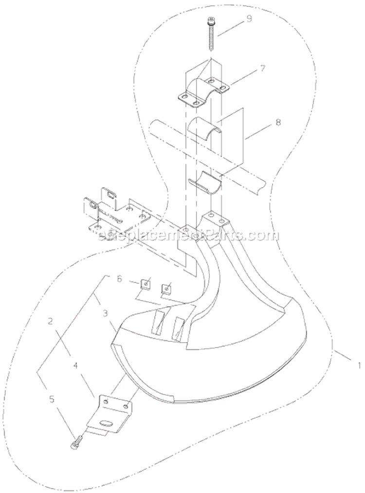 Page K Diagram and Parts List for T3410  Shindaiwa Trimmer