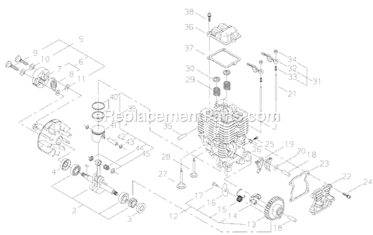 Page C Diagram and Parts List for T3410  Shindaiwa Trimmer