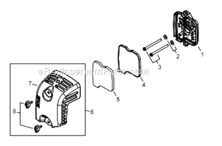 Page J Diagram and Parts List for T344 T14712001001 - T14712999999 Shindaiwa Trimmer