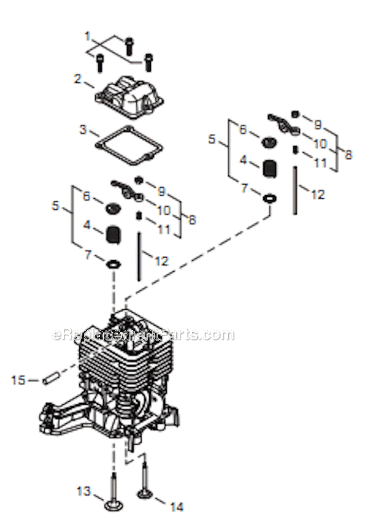 Page D Diagram and Parts List for T344 T14712001001 - T14712999999 Shindaiwa Trimmer