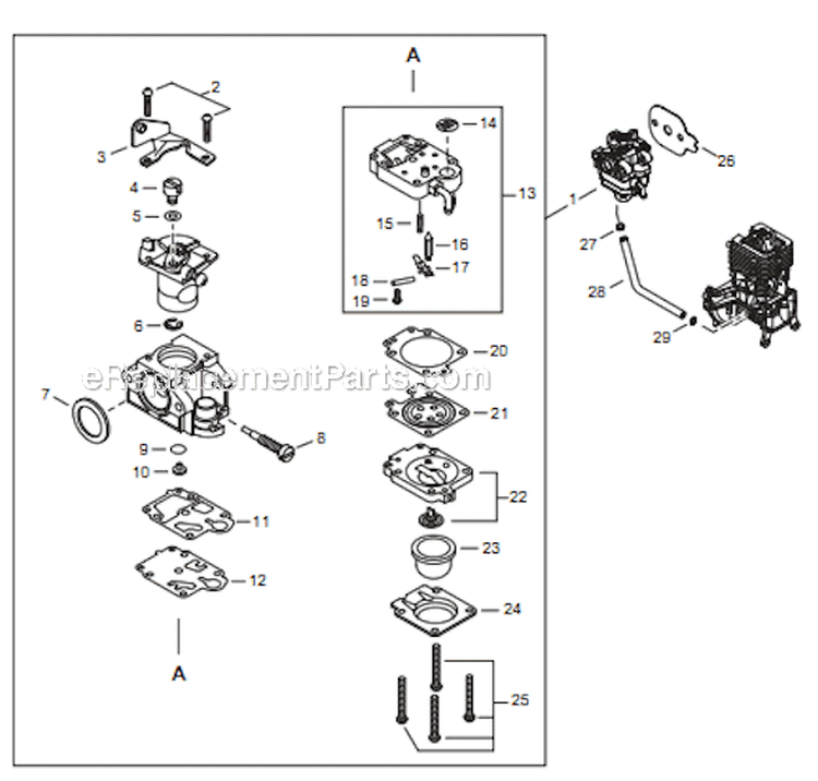Page I Diagram and Parts List for T344 T14712001001 - T14712999999 Shindaiwa Trimmer