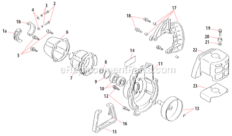 Page B Diagram and Parts List for T350  Shindaiwa Trimmer