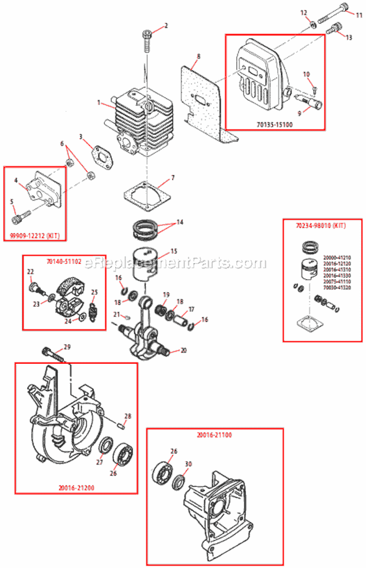 Page A Diagram and Parts List for X230  Shindaiwa Trimmer