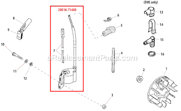 Page C Diagram and Parts List for X230  Shindaiwa Trimmer